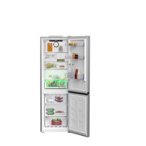 Beko bPRO 500 B5RCNE405HXB - Frigorifero/congelatore - Freezer inferiore - larghezza: 59.5 cm - prof. 66.3 cm - altezza: 203.5 cm - 355 litri - Classe D - aspetto metallizzato